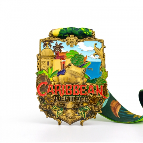 Medal Manufacturer Custom Personalized Design Virtual Challenge Run Trail Race Medal